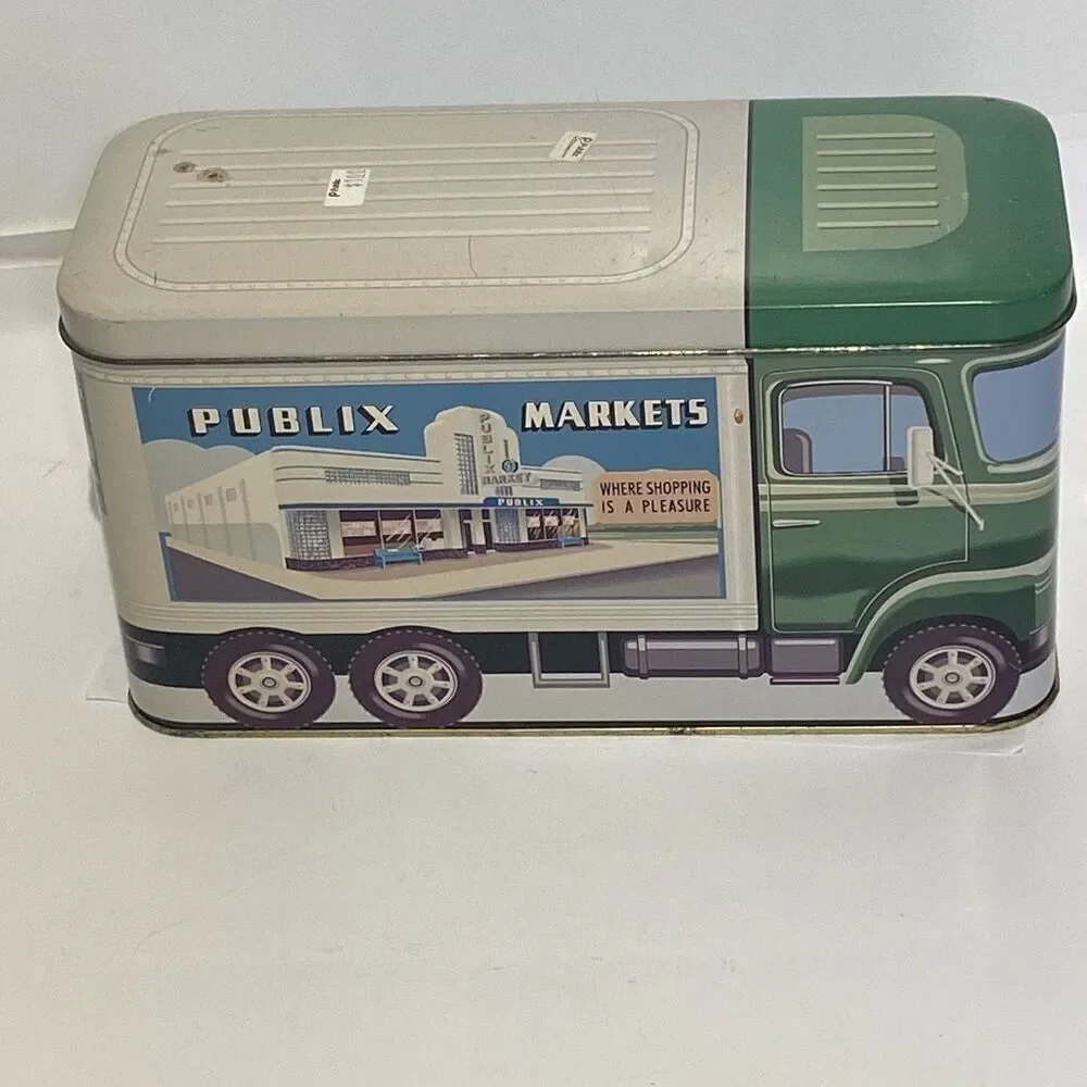 Publix Markets Multicolor Collectible Tin Storage Truck Box‎